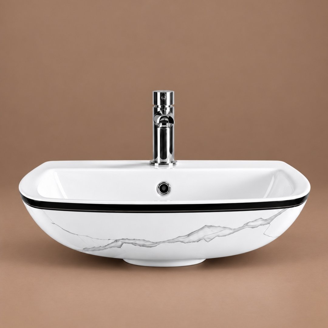 Sonet HT - 4002, washbasin with pedestal (view 4)